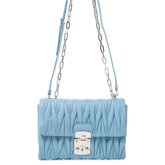 Miu Miu Handbags - Authentic Miu Miu Matelasse Lock Leather Crossbody